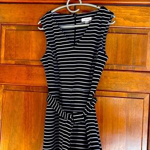 Calvin Klein Blue Striped Jumpsuit Size 6